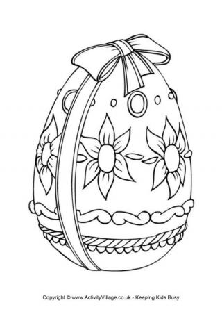 Easter Egg Colouring Page 2