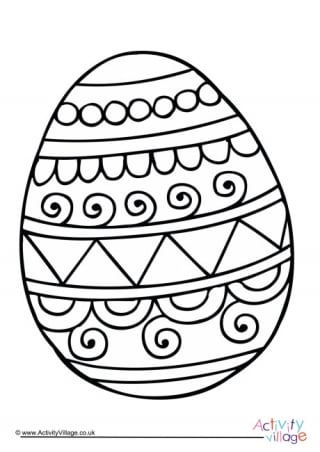 Easter Egg Colouring Page 5