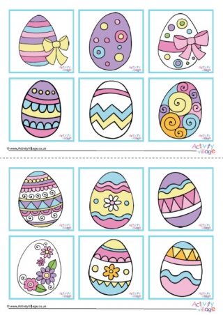 Easter Egg Game Cards