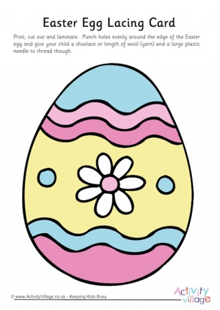 Easter Egg Lacing Card 3