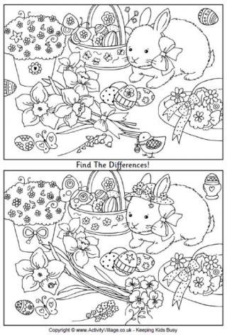 Easter Find the Differences