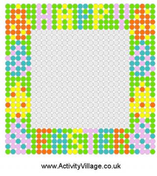 Easter Frame Fuse Bead Pattern