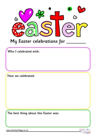 Easter Journal Page