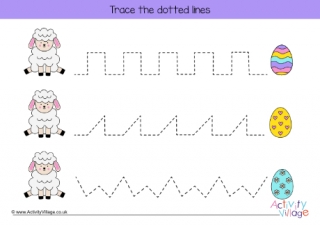 Easter Lamb Handwriting Readiness 2