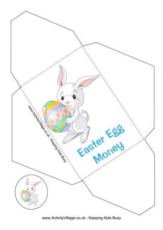 Easter Money Envelope - Bunny and Egg