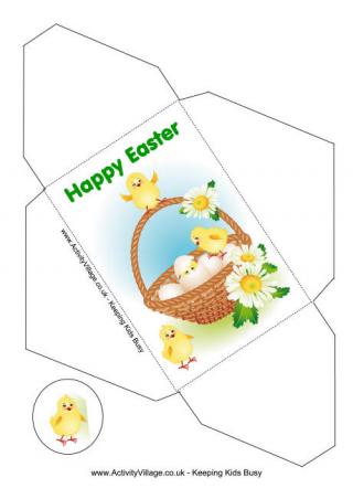 Easter Money Envelope - Chicks in a Basket