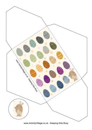 Easter Money Envelope - Eggs 2