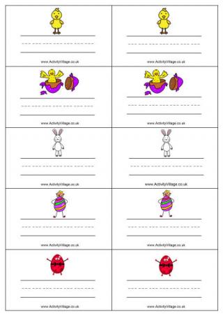 Easter Name Badge Printables