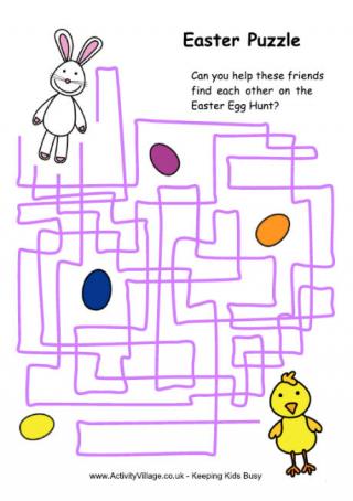 Easter Path Puzzle