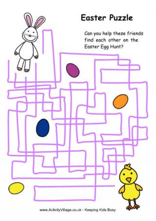 Easter Egg Maze