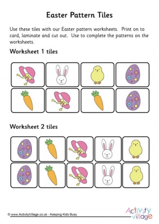 Easter Pattern Tiles