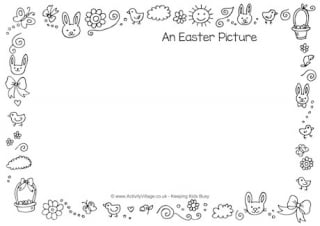 Easter Picture Doodle Page