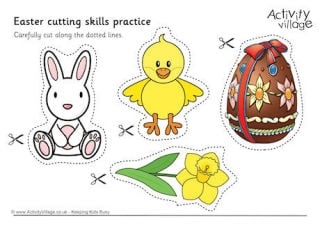 Easter Scissor Activities