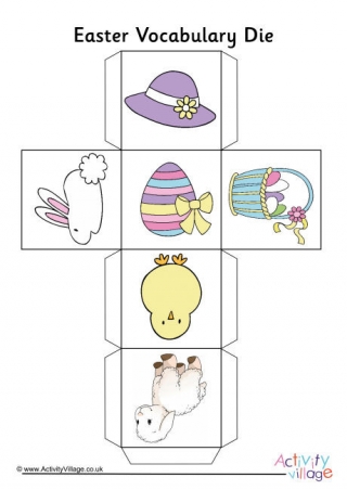 Easter Vocabulary Die