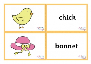 Easter Vocabulary Matching Cards