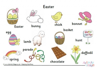 Easter Word Mat