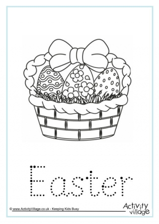 Easter Word Tracing