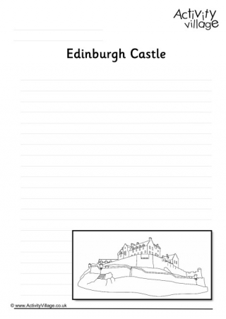 Edinburgh Castle Writing Page