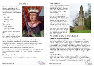 Edward I Fact Sheet