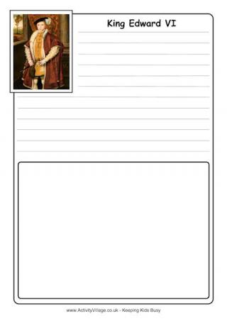 Edward VI Notebooking Page