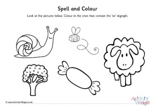 Ee Digraph Spell And Colour