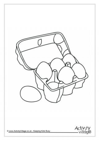 Eggs Colouring Page 2