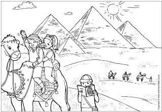 Egypt Colouring Pages