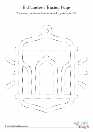 Eid Lantern Tracing Page 2