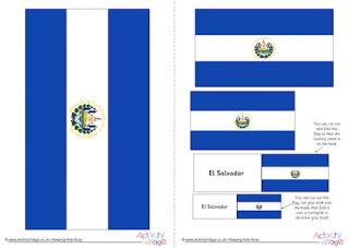 El Salvador Flag Printable