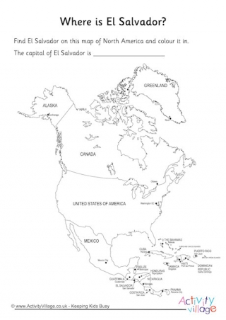 El Salvador Location Worksheet