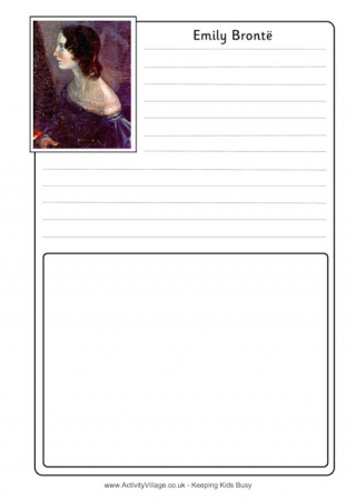 Emily Bronte Notebooking Page