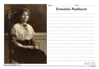 Emmeline Pankhurst Story Paper 2