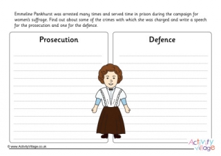 Emmeline Pankhurst Trial Worksheet