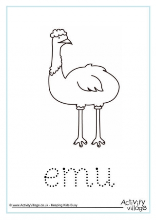 Emu Word Tracing