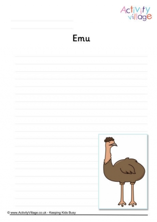 Emu Writing Page