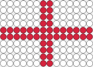 England flag fuse bead pattern
