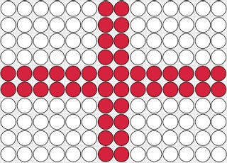 England flag fuse bead pattern
