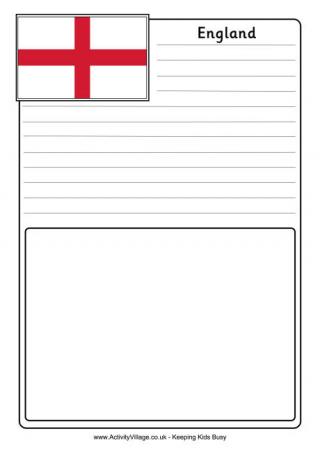 England Notebooking Page