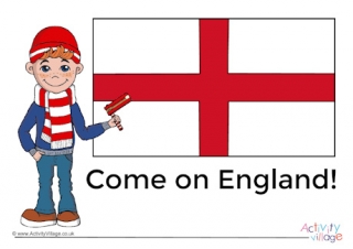 England Supporter Poster