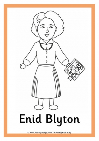 Enid Blyton Colouring Page