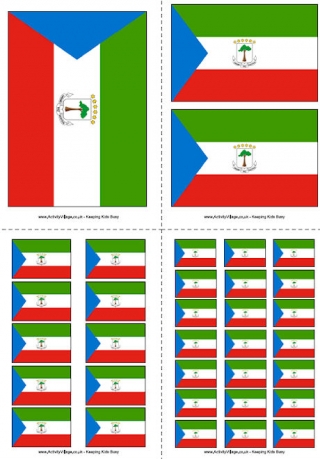Equatorial Guinea Flag Printable
