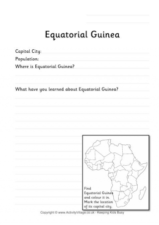 Equatorial Guinea Worksheet