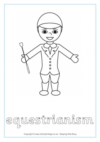 Equestianism Finger Tracing