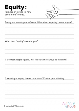 Equity Worksheet