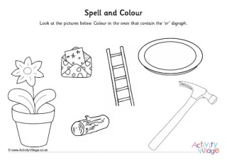 Er Digraph Spell And Colour