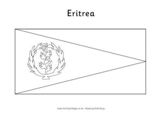 Eritrea Flag Colouring Page