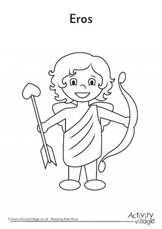 Eros Colouring Page
