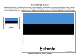 Estonia Flag Jigsaw