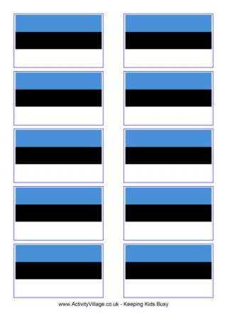 Estonia Flag Printable