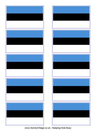 Estonia Flag Printable